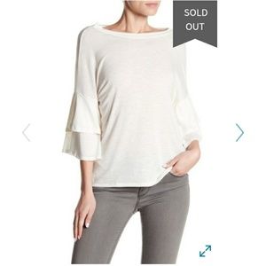 Thyme & Honey Ruffle Sleeve T-shirt